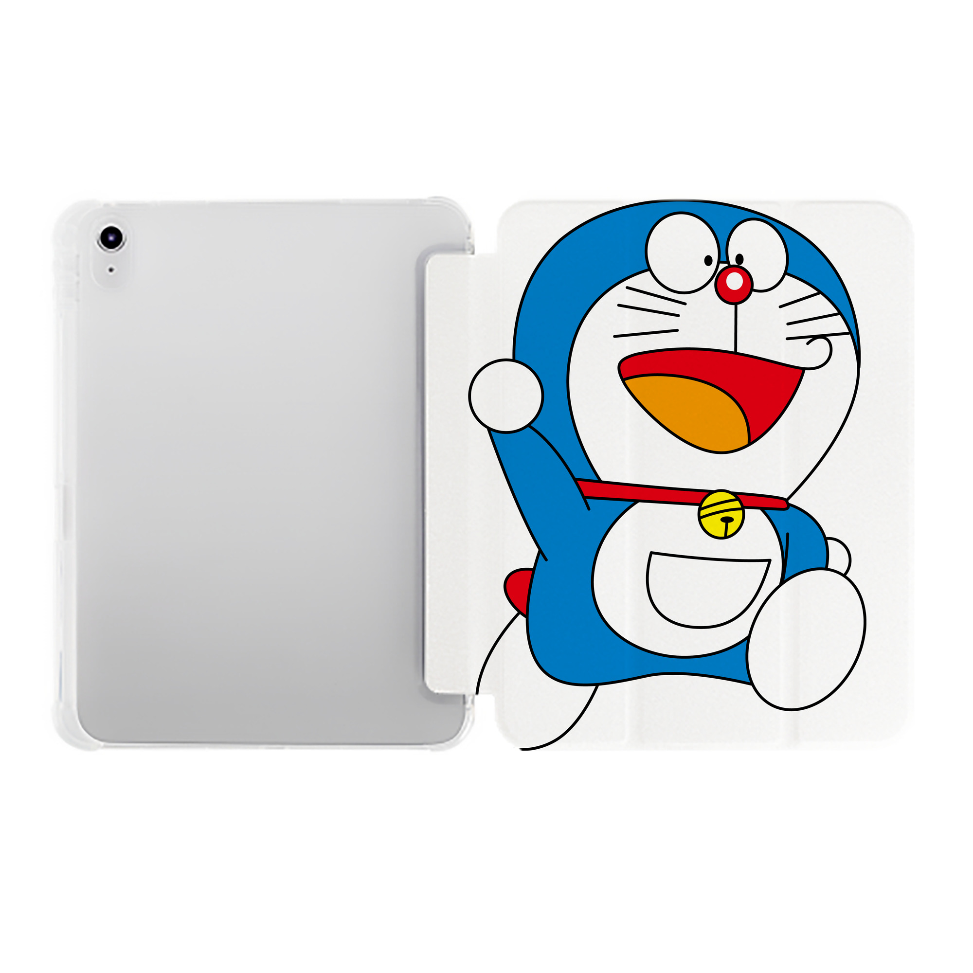 （画像用） ドラえもん Doraemon IPad ケース ペン収納付き 三つ折りスタンド PUレザー×シリコン 対応機種9.5/10.5/10.9インチ